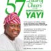 Hon. Gboyega Nasir Isiaka Felicitates Senator Solomon Olamilekan Adeola (Yayi) on His 57th Birthday