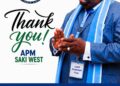APM Stakeholders Celebrate Emergence of Onijo as Party’s Flagbearer for Saki West