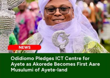 Odidiomo Pledges ICT Centre for Ayete as Akorede Becomes First Aare Musulumi of Ayete-land