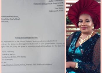 Breaking: Ex-Makinde Aide, Hon. Mrs. Funmi Arulogun Resigns from Appointment