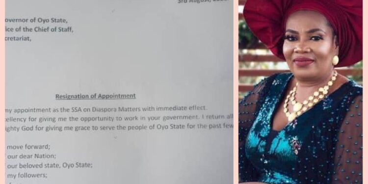 Breaking: Ex-Makinde Aide, Hon. Mrs. Funmi Arulogun Resigns from Appointment