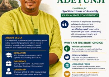 Kajola State Constituency deserves responsible, competent, and accountable representation.