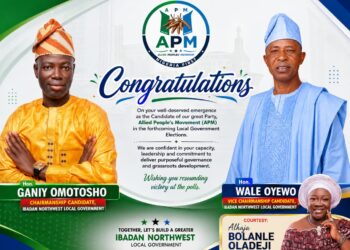 Okebadan Secretary Assistant, Mrs. Bolanle Oladeji Congratulates Hon. Idris Akanbi, Hon. Hassan Bello on APM Candidate