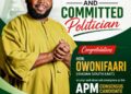 He is a Sincere and Committed Politician – IBSWLG Chairman , Akande Congratulates Owonifaari,APM Consensus Candidate in Ibadan South East