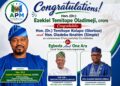 APM Reps Candidate OTOPE Congratulates Egbeda and Ona-Ara Consensus Chairmanship Candidates