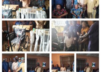 KSA Offers Support to Ido’s Vulnerable Population, Donates Wheelchairs, Hearing Aids, Food, and Cash