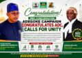 Oyo 2027: ADC Confirms Adegoke, Adeniyi Ticket As Names Hit INEC Portal