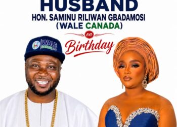 Canadian-Based Alhaja Jemilat Adewale Celebrates Husband, Hon. Saminu Riliwan Gbadamosi (Wale Canada), on Birthday, Commends His Achievements