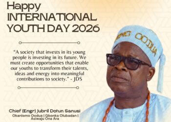 International Youth Day 2026: Jubril Dotun Sanusi Reaffirms Dedication to Youth Development, Empowerment, and Leadership