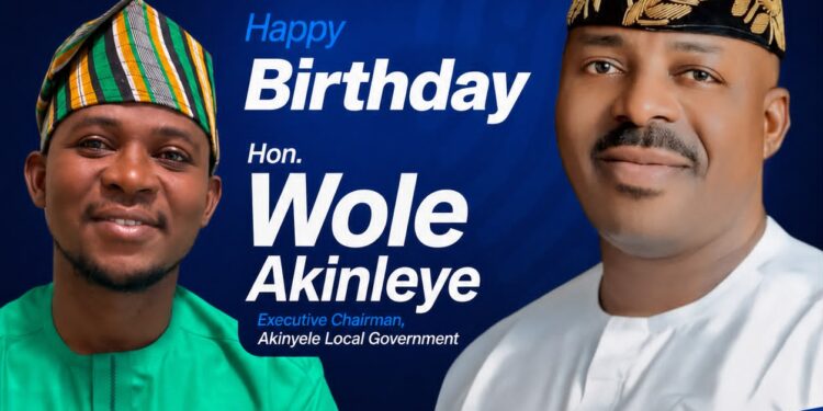 APM Ward 5 Councilorship Candidate Fakolade Fakayode Celebrates Akinyele LG Executive Chairman Wole Akinleye on Birthday