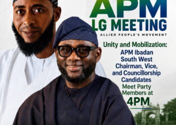 APM Ibadan South West Strengthens Structure as Chairman Candidate, Vice, and Councillors Meet at UMC Molete