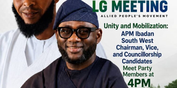 APM Ibadan South West Strengthens Structure as Chairman Candidate, Vice, and Councillors Meet at UMC Molete