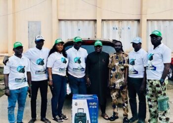 Just In: Trailblazing APM Candidate for Ibadan South West State Constituency 2, Hon. Akinsete Olakunle Donates Public Address System to Ward 10