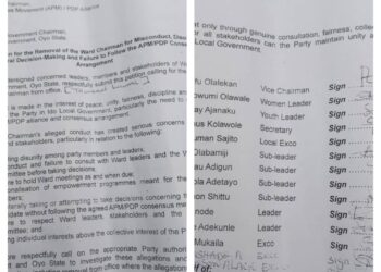 Crisis Strikes Ido Ward 08 as Leaders and Stakeholders Express No Confidence in Chairman Taoreed Lawal