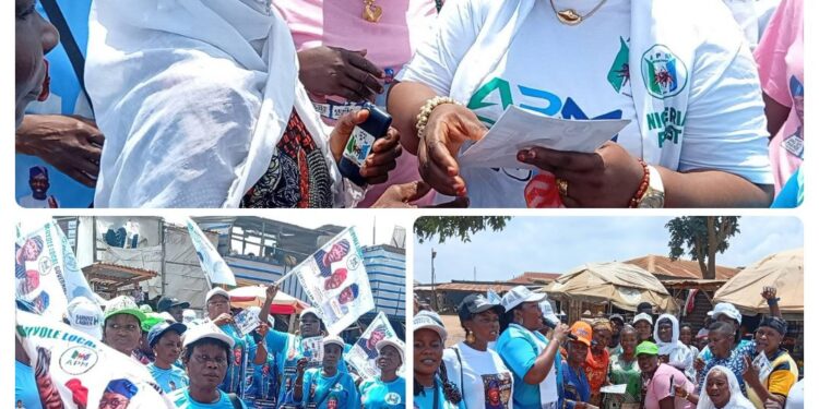 2027: Wife of Oluyole Reps candidate leads APM women on grassroots mobilization, door-to-door campaign