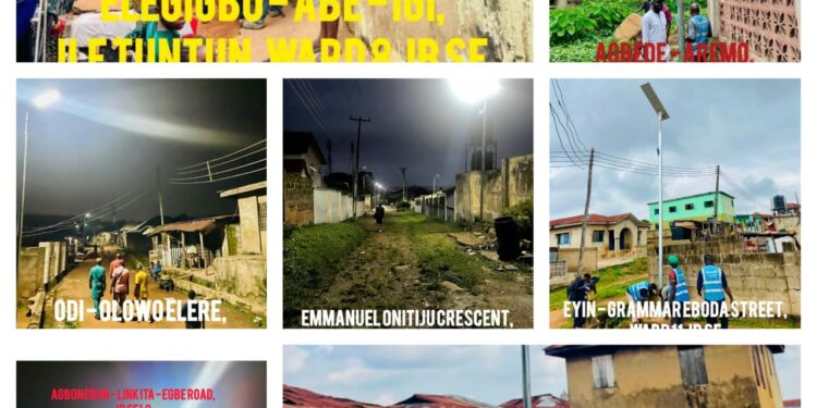 PHOTOS: Residents Laud Rep. Agboworin As Lawmaker Installs Additional Solar-Powered Streetlights In Over 20 Communities In Constituency