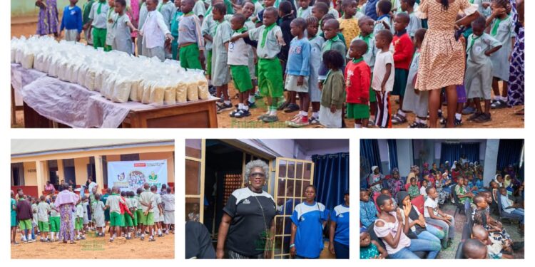 PHOTOS: Over 400 Children Receive Food Packs as RuffyEdwards Brings Hope to Ibadan Communities
