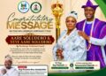 *KSA Congratulates Makinde, Wife on Aare, Yeye Soludero Installation*
