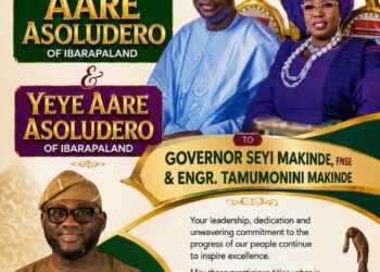 APM IBADAN SOUTH WEST CHAIRMANSHIP CANDIDATE CONGRATULATES GOV. MAKINDE, WIFE ON CHIEFTAINCY TITLES IN IBARAPALAND