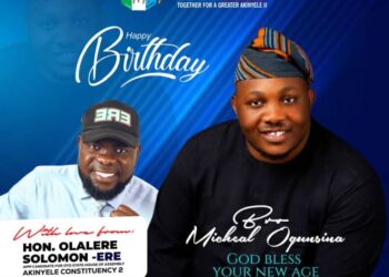 Birthday: Hon. Olalere Solomon (ERE) Celebrates Oyo APM Alliance P.R.O, Michael Ogunsina
