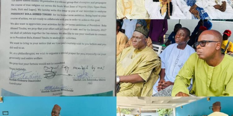 Tijaniyat Group Declares Support for Tinubu, Alli, Other APC Candidates, Visits Jubril Dotun Sanusi at Ilaji