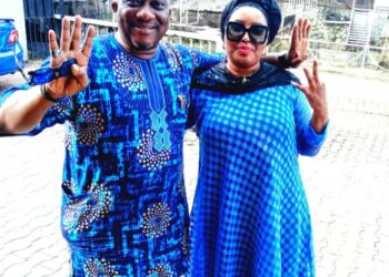HON. (MRS.) TOYIN BALOGUN CONGRATULATES SEUN ADELORE ON NEW APPOINTMENT
