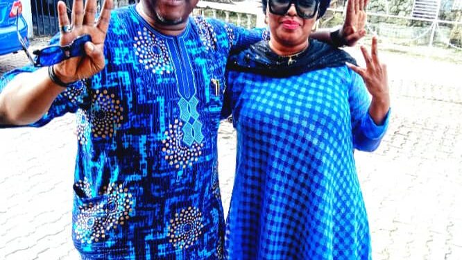 HON. (MRS.) TOYIN BALOGUN CONGRATULATES SEUN ADELORE ON NEW APPOINTMENT