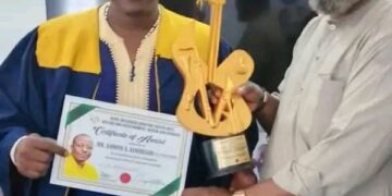 AWARD: Hon. Ajiboye Akande Sangogade Honoured with Royal Influencer Christian Theatre Art Award of Excellence