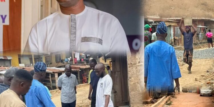 Relief For Akuro Residents As Hon. Akande Inspects Road Reconstruction