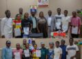 Ibadan North Council Chairman, Olufade, Presents Admission Letters To Six Scholarship Beneficiaries Of Abiola Ajimobi Technical University