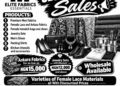 Closing Down Sale: Elite Fabrics Essentials Opens Doors To Massive Discounts