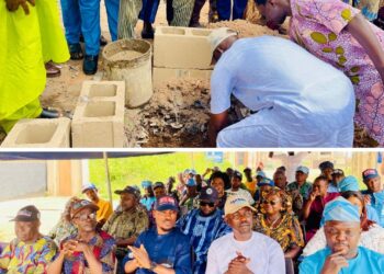 Oluyole LG Chair, Olatunji Lays Foundation for Amotekun Post construction to Bolster Local Security