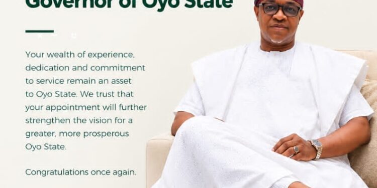 Hon. Kamar Oyetunji Yusuff Congratulates Wolekanle, Says Time for Purposeful Leadership is Here