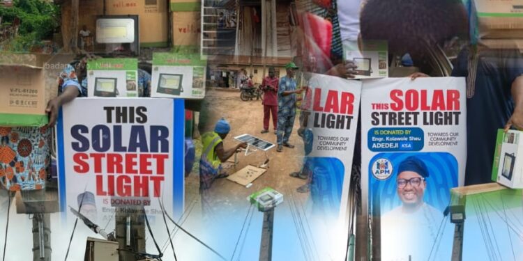 KSA Begins Installation of Solar Streetlights Across 20 Wards in Ido/Ibarapa East
