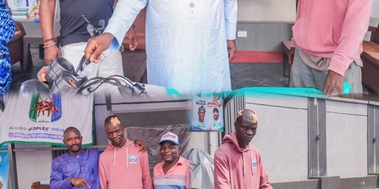 ODIDIOMO DONATES BRAND-NEW MOTORCYCLE TO OKADA RIDER ATTACKED DURING MOLETE UNREST