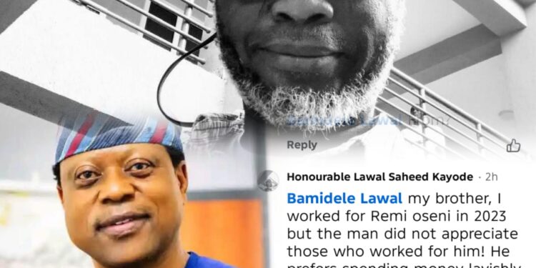“Remi Oseni Is an Ingrate Who Uses People and Dumps Them” — Hon. Lawal Saheed Kayode